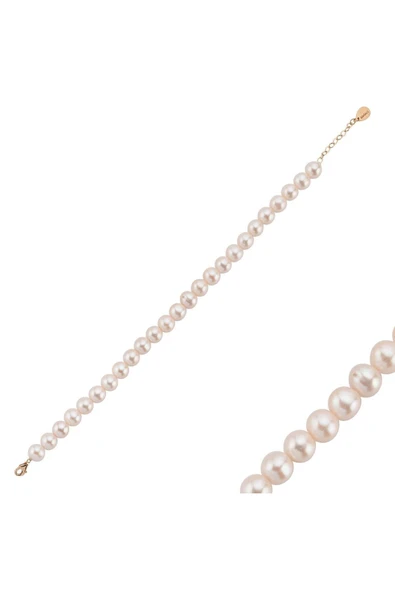 8,5 mm Sıralı Doğal İnci Bileklik - 4