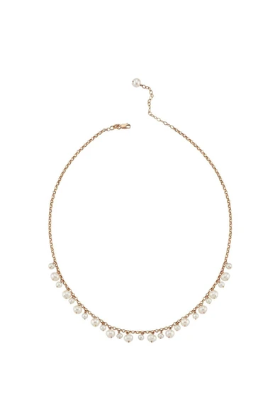 5,5 mm Doğal İncili Sallantılı Kolye - Resim 5