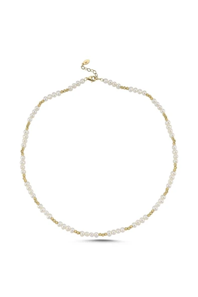 3,5 mm Dorika Toplu Çıtır Doğal İnci Kolye - Resim 6