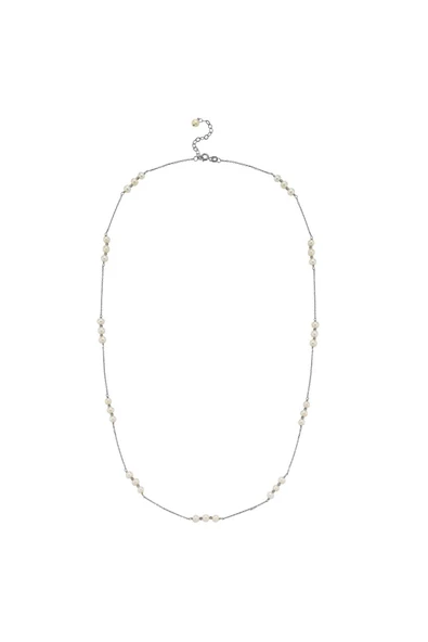 4,5 mm Üç Doğal İncili Dorika Toplu Kolye - Resim 9