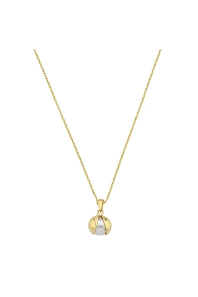 9,5 mm Doğal İnci Kolye - 5