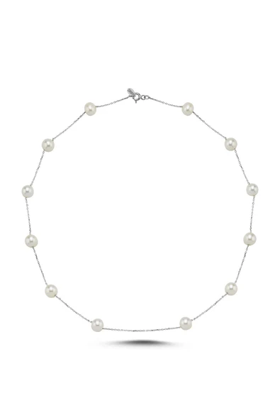 6,5 mm Çıtır Doğal İnci Zincir Kolye - Resim 6