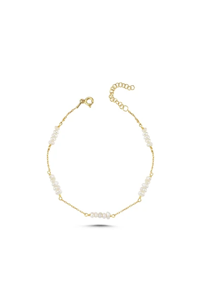 Zincirli Çıtır Doğal İncili Bileklik ürün görseli 1