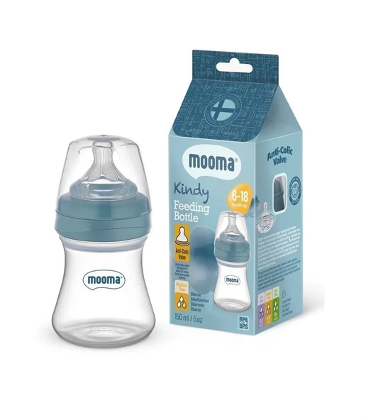 Biberon Anti Kolik Biberon 150 ml Kapaklı Biberon 6 - 18 Ay (Orta Akış) - 2