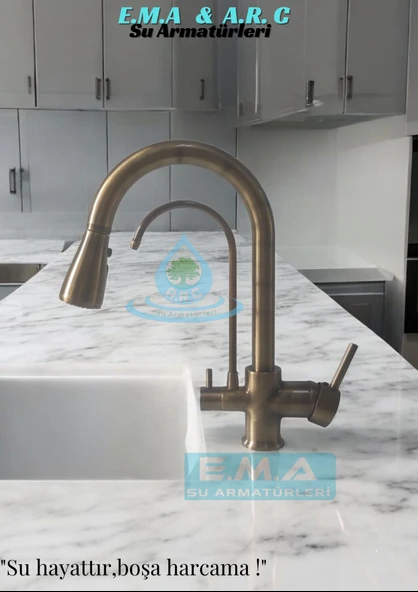 ARITMALI UZAYAN SPİRALLİ MUTFAK BATARYASI ANTİK - 3