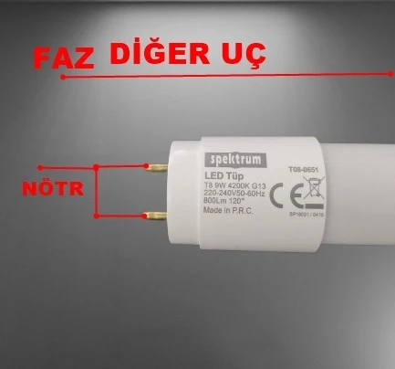 SPEKTRUM 9w Led Floresan Ampul Günışığı 4200k - 4