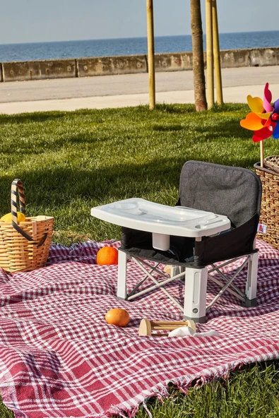 Baby&Me Picnic Yükselticili Mama Sandalyesi Bebek Mama Sandalyesi Bebek Kamp Sandalyesi - 2