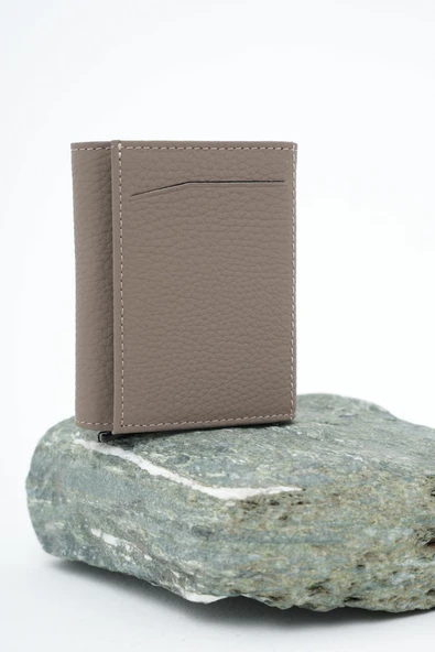 Mekanizmalı Deri Cüzdan Vizon 113570