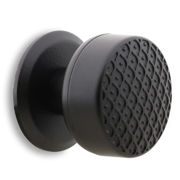 Kapı Tokmağı Topuzu Kolu Metal Tokmak Mat Siyah - Resim 4