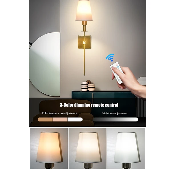 Blair Renkli Taşınabilir Mıknatıslı Bağlantı Gerektirmeyen Şarjlı Lamba USB Girişli RGB Kumandalı Ampul - 7