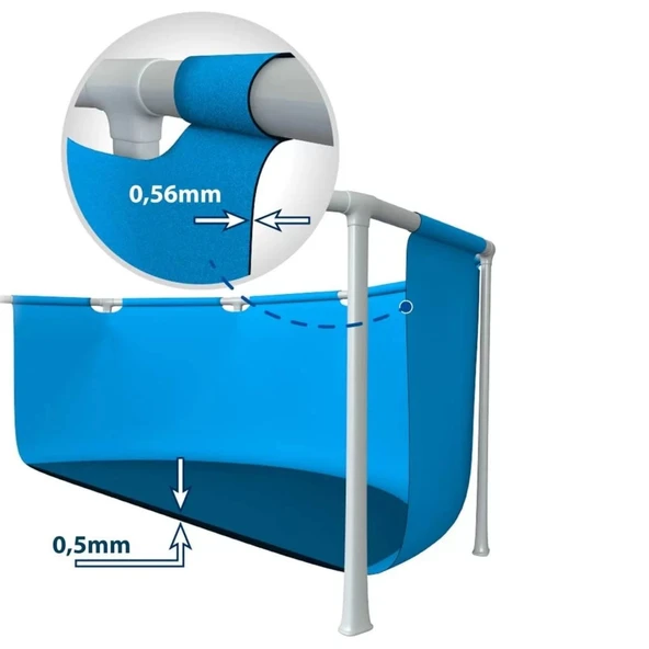 Aile Havuzu - Dikdörtgen Prefabrik - Intex - 260*160*65 cm (28271) - 2