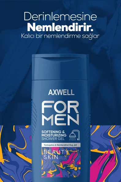 AXWELL For Men Yumuşatıcı Ve Nemlendirici Duş Bakım Jeli - 3