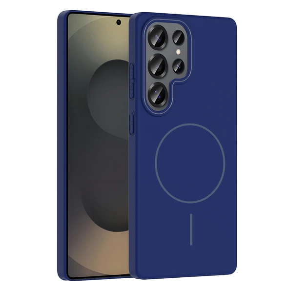 Gpack Samsung Galaxy S25 Ultra uyumlu Kılıf M-Safe Şarj Özellikli Ruby Kapak - Resim 4