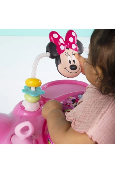 Bright Stars Bright Starts 12 aktivite Disney Baby Minnie Mouse Peekaboo ışıklı ve müzikli oyun istasyonlu - 3