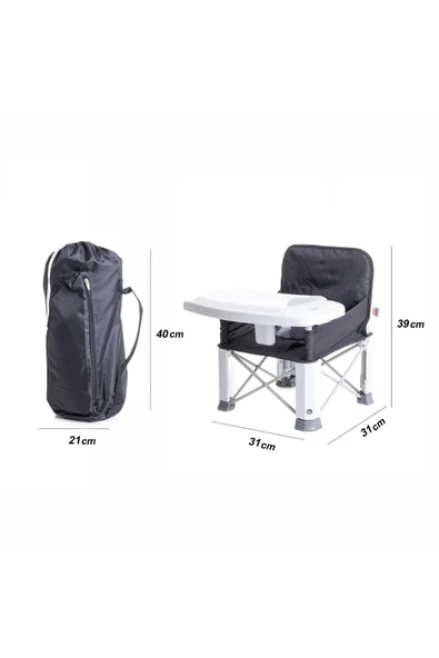 Baby&Me Picnic Yükselticili Mama Sandalyesi Bebek Mama Sandalyesi Bebek Kamp Sandalyesi - 6