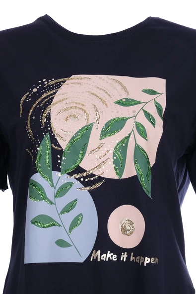 Sempre Oversize Minimalist Kadın Tunik - Kısa Kol - Günlük