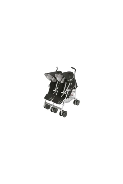 Maclaren Yeni Twin Techno İkiz Bebek Arabası Black - 1