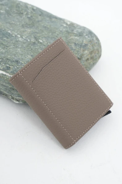 Mekanizmalı Deri Cüzdan Vizon 113570 - 6