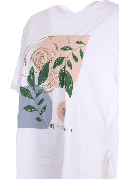 Sempre Oversize Minimalist Kadın Tunik - Kısa Kol - Günlük - 7