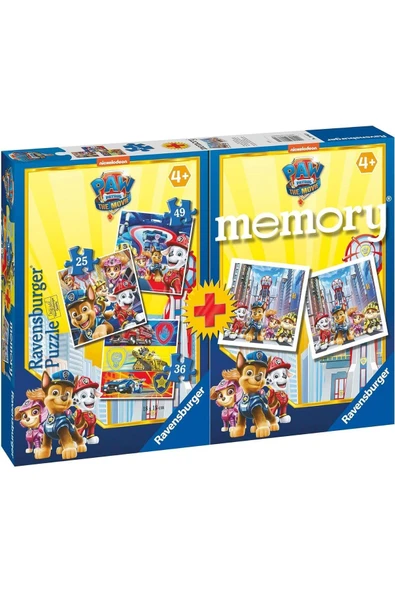 RAVENSBURGER Puzzle ve Memory Game 4 ü 1 Arada Yapboz ve Hafıza Oyunu Seti - 2