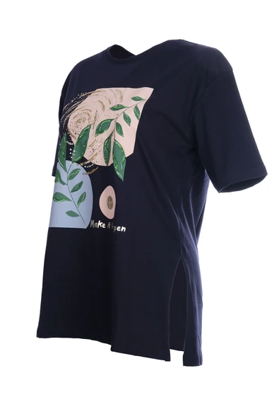 Sempre Oversize Minimalist Kadın Tunik - Kısa Kol - Günlük - 6