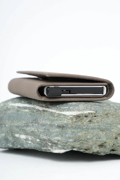 Mekanizmalı Deri Cüzdan Vizon 113570 - 4