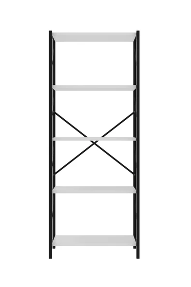 Dizayn Motion Dekoratif 5 Raflı Kitaplık 150 x 60 Beyaz - 4
