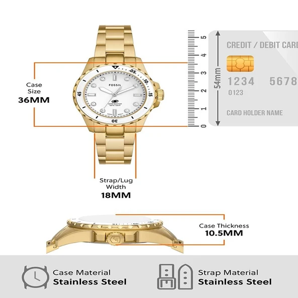 FOSSIL ES5350 Kadın Kol Saati - 5