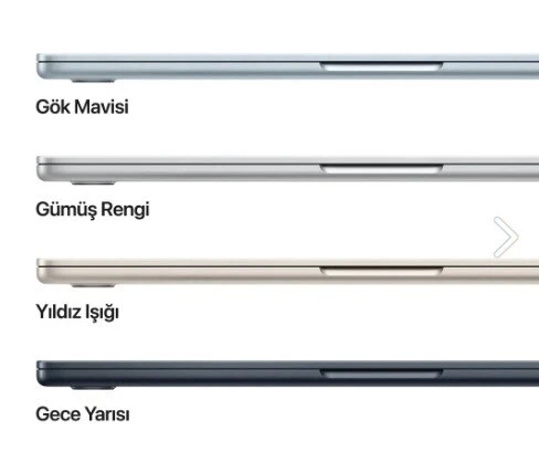 Apple MacBook Air MC6T4TU/A 16 GB 256 GB SSD 13.6" macOS Dizüstü Bilgisayar - 3