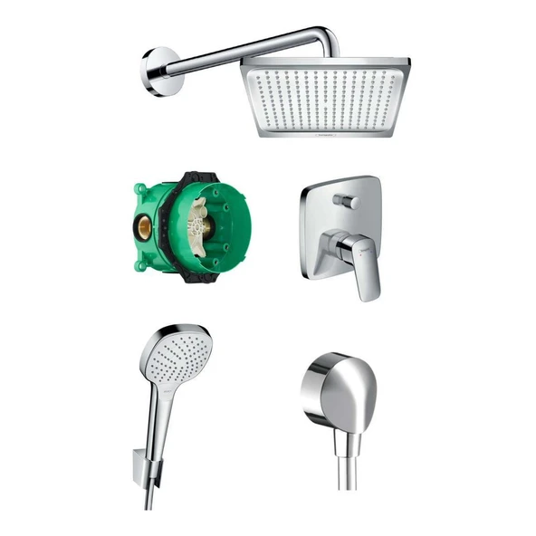 Hansgrohe Logis Ankastre Banyo Seti - Krom