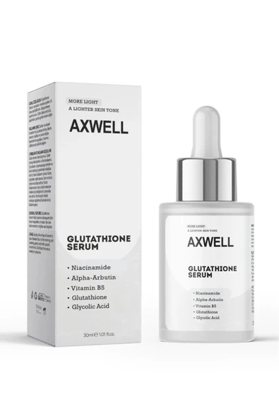 AXWELL Glutatyon, Niacinamide, Glycolic Acid ve Alpha-Arbutin İçeren Aydınlatıcı Serum - 2