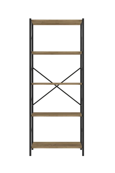 Dizayn Motion 5 Raflı Kapaksız Banyo Dolabı 150x60x30 Ceviz - 4