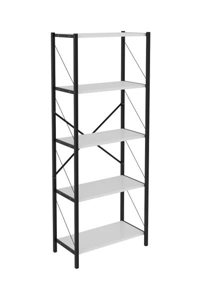 VayLife Dekoratif 5 Raflı Kitaplık 150 x 60 Beyaz - 5