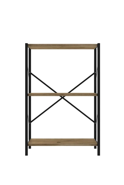 Dizayn Motion 3 Raflı Dekoratif Kitaplık Ceviz - 6