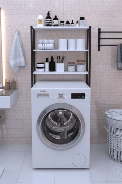 VayLife Çamaşır Makinesi Üstü Düzenleyici Raf 150x70x22.5 Beyaz - 2