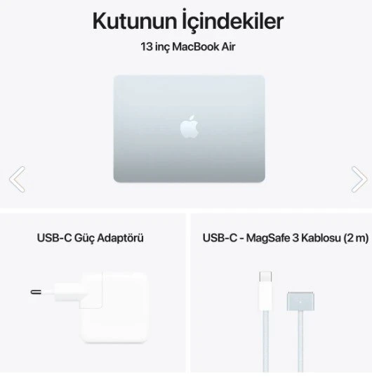 Apple MacBook Air MC6T4TU/A 16 GB 256 GB SSD 13.6" macOS Dizüstü Bilgisayar - 6