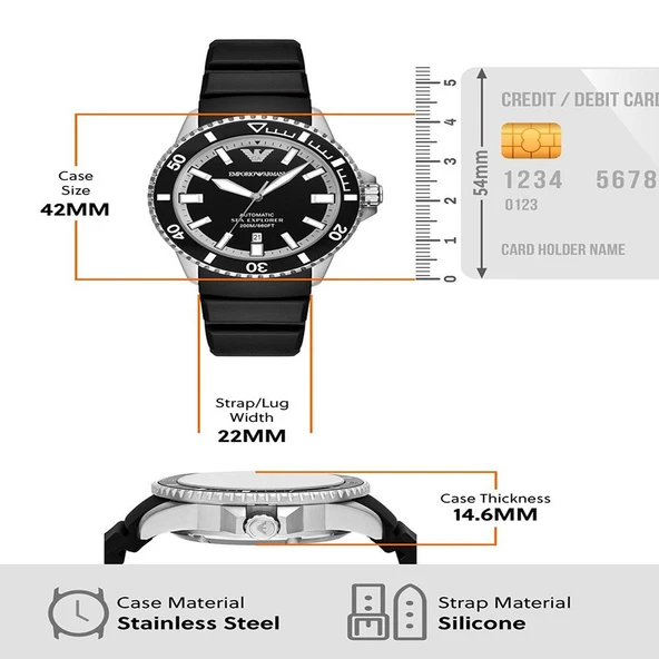 EMPORIO ARMANI AR60078 Erkek Kol Saati - 8