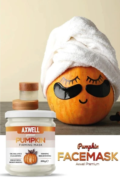 AXWELL PREMIUM Pumpkin Mask - Balkabağı Özlü, Cilt Sıkılaştırma Ve Ultra Nemlendirme Yüz Maskesi - 2