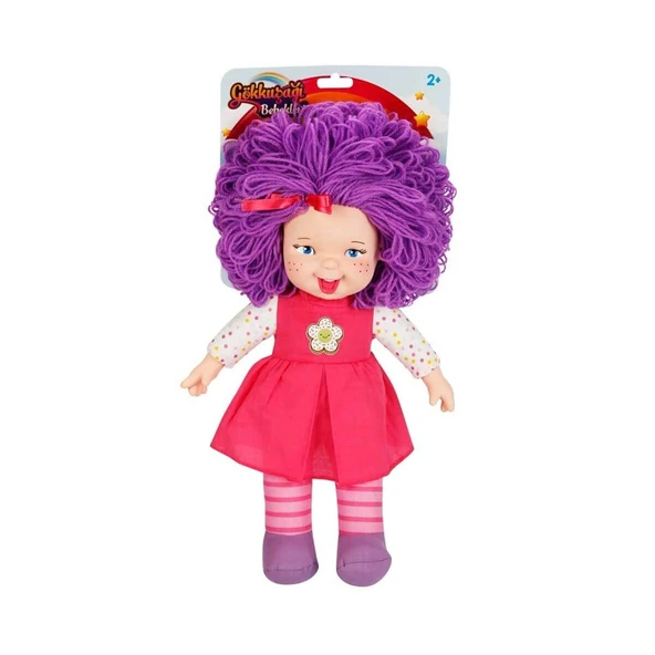 Gökkuşağı Bebekleri Dolgu Bebek 45cm 23464 Mor Saçlı ürün görseli 1