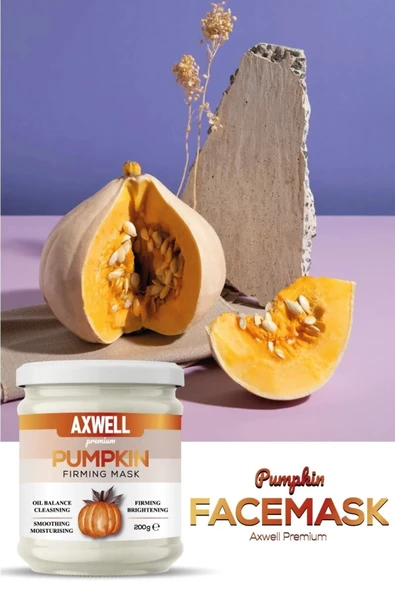 AXWELL PREMIUM Pumpkin Mask - Balkabağı Özlü, Cilt Sıkılaştırma Ve Ultra Nemlendirme Yüz Maskesi - 3