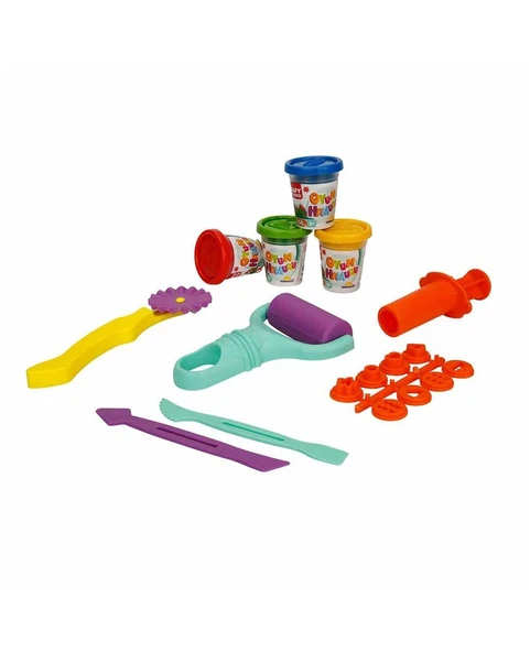 Crafy Oyun Seti 4 Renk Çantalı 27868 Pembe - Resim 3