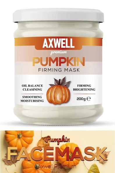 AXWELL PREMIUM Pumpkin Mask - Balkabağı Özlü, Cilt Sıkılaştırma Ve Ultra Nemlendirme Yüz Maskesi - 4