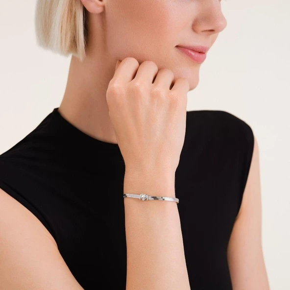 ROSEFIELD JBSWS.J1011 Kalp Kristal Çelik Bileklik - 4
