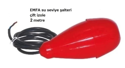 Emfa su seviye şalteri çift izole 2 metre kablolu