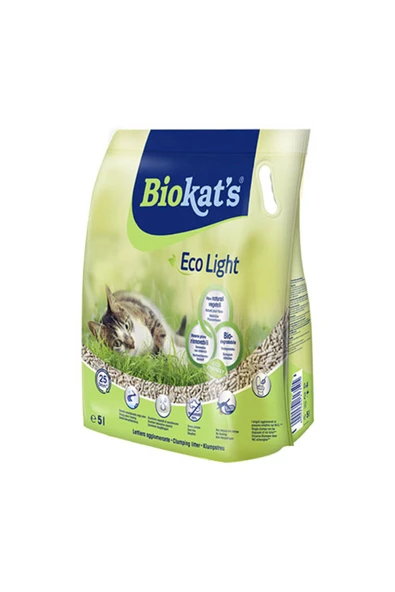 Biokats Eco Light Pelet Kedi Kumu 5 Lt