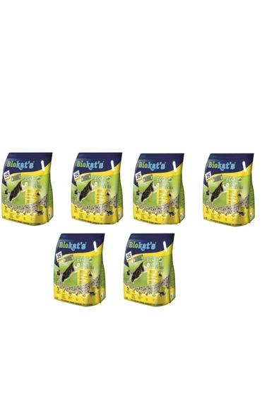 Biokats Biokat's Eco Light Extra Pelet Aktif Karbonlu Kedi Kumu 6 x 5 L