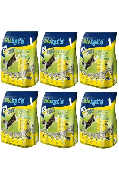 Biokats Pelet Kedi Kumu Eco Light Extra 5 Litre X 6 Adet