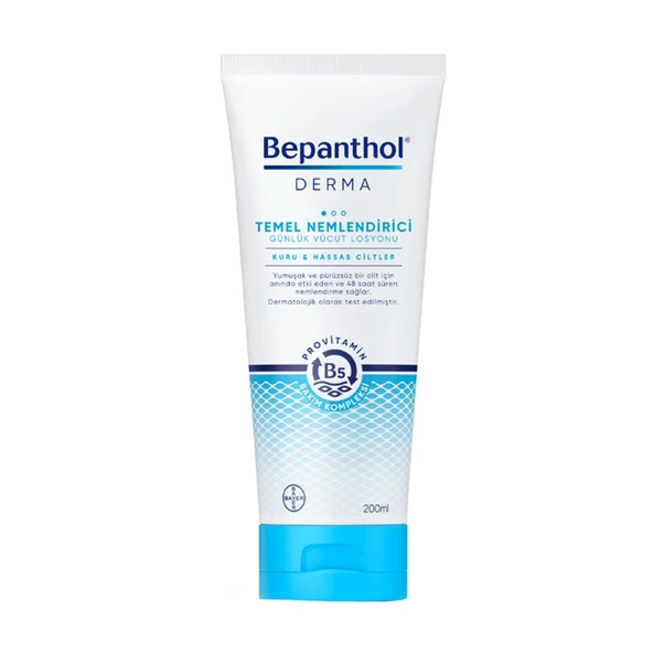 Bepanthol Derma Temel Nemlendirici Vücut Losyonu 200 ml