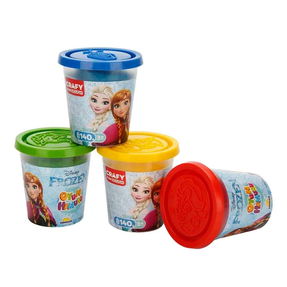 Crafy Frozen 4'lü Oyun Hamuru 560 g - Resim 2