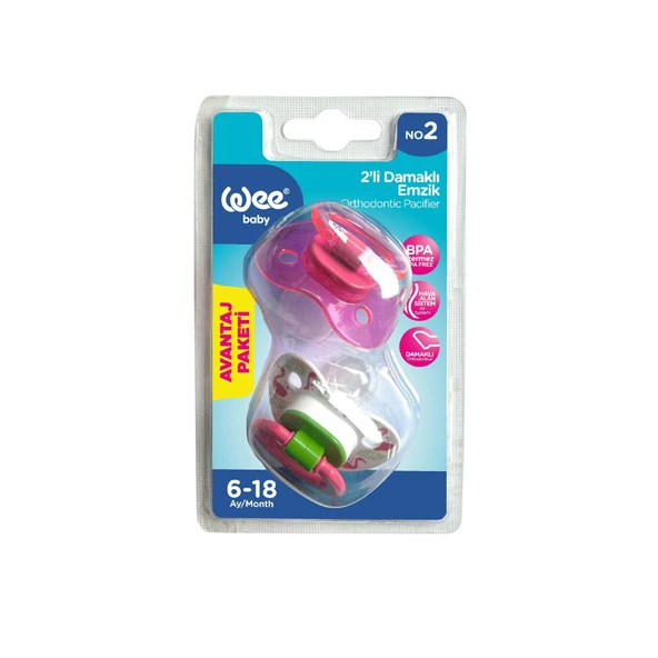 Wee Baby 2'li Damaklı Emzik No 2